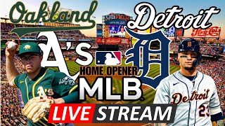 OAKLAND ATHLETICS VS DETROIT TIGERS  LIVE PLAYBYPLAY [upl. by Delfine793]