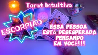 ESCORPIÃO ♏️ ESSA PESSOA ARREPENDIDA NÃO SABE O QUE FAZER PRA IR ATÉ VOCÊ tarot escorpiao [upl. by Kape]