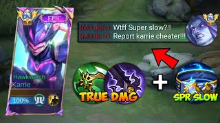 NEW KARRIE AGGRESSIVE SUPER SLOW DAMAGE HACK RECOMMEND BUILD FOR YOU  NEW BUILD FOR KARRIE [upl. by Olds562]