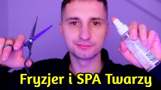 ASMR po polsku 🇵🇱  Wizyta w Salonie Fryzjerskim i Pielęgnacja Twarzy na sen i relaks [upl. by Rowan]