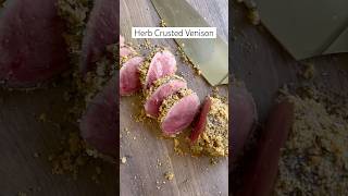 Herb crusted venison venison wildfood cookingathome [upl. by Enal751]