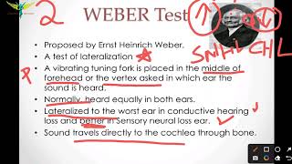 Weber Test Tuning Fork Test ENT [upl. by Asteria]