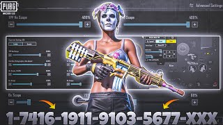 NEW UPDATE 34🔥BEST SENSITIVITY CODE  CONTROL SETTINGS BGMIPUBG MOBILE [upl. by Nered485]