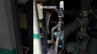 Before and After oil service kirloskar enginediesel generator [upl. by Lenoil753]