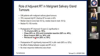 Role of Radiotherapy for Salivary gland tumors  Dr Cessal Thommachan Kainickal [upl. by Akahc]