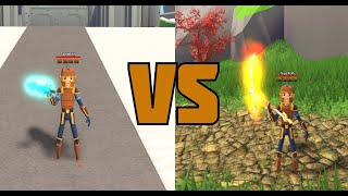 Roblox Giant Simulator Scythe VS Artic Doomblade [upl. by Wescott]