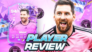 5⭐5⭐ 94 ULTIMATE BIRTHDAY MESSI PLAYER REVIEW  FC 24 Ultimate Team [upl. by Aitropal]