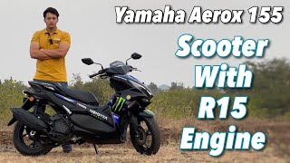 2024 Yamaha Aerox 155 Review  Scooter For Motorcycle Lovers🔥 [upl. by Lumpkin]