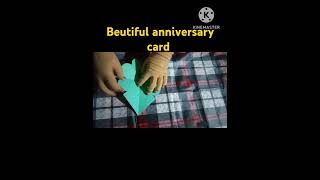 💐 Happy anniversaryhand made anniversary card lovepyaargiftcraft [upl. by Haldan]