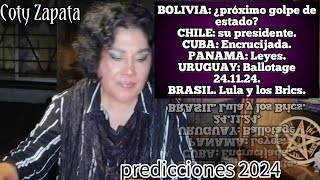 PREDICCIONES 2024 BOLIVIA y Evo Morales CHILE conflicto CUBA PANAMA y Mulino URUGUAY BRASIL [upl. by Nirehtac]