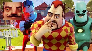 Hello Neighbor  New Secret Neighbor Alien Pirat Santa Dark Riddle History Gameplay [upl. by Sundin586]