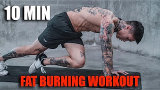 10 Min Fat Burning Workout  No Equipment [upl. by Derfniw]