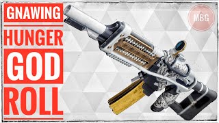 How to get Gnawing Hunger and Gnawing Hunger God Roll Destiny 2 [upl. by Felicity]