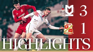 Match Highlights MK Dons vs Swindon Town [upl. by Cannice774]