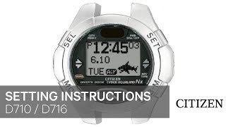 Citizen Watch Setting Instruction — D710 D716 [upl. by Irtimd]