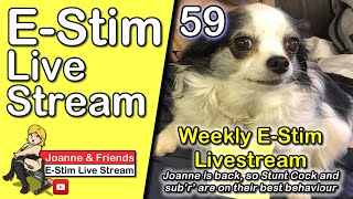 Joanne amp Friends Estim Livestream 59  All three muppets back at work again [upl. by Eupheemia]