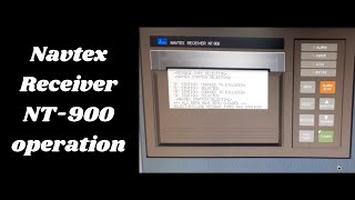 Navtex Receiver NT900 operation GMDSS Practical [upl. by Gnep]