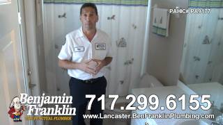 Benjamin Franklin Plumbing  Clogged Toilet 4 Steps To Unlcog A Toilet  Lancaster Pennsylvania [upl. by Llerdnek]