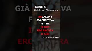 Storia damore  Adriano Celentano karaokestrumentaletestolyrics [upl. by Ttennej]