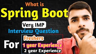 What is Spring Boot  😱 Very IMP Interview Question ✅ aadiandjava [upl. by Rieger892]