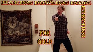 Making Dowsing Rods for Gold Detecting and Prospecting [upl. by Nytsud]