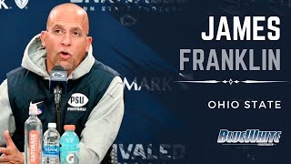 Penn State Head Coach James Franklin Discusses Ohio State Matchup [upl. by Fritzsche241]