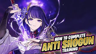 How to Complete the AntiRaiden Shogun Training in Genshin Impact [upl. by Naloj]