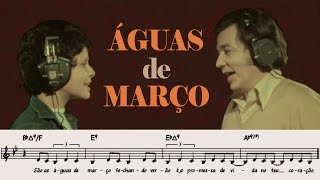 Águas de Março Waters of March Elis amp Tom duet transcription [upl. by Htesil928]