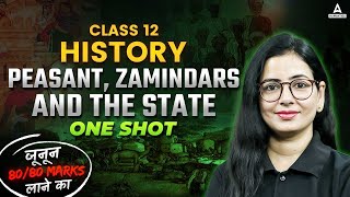 Peasant Zamindars and The State  One Shot  Class 12 History  Board Exam 2024  By Anita Maam [upl. by Allicirp]