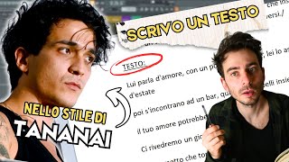 Scrivo Un TESTO Nello Stile Di TANANAI [upl. by Kessler]