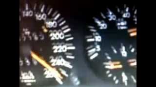 W124 E320 Top Speed 260 KMH [upl. by Ayarahs]