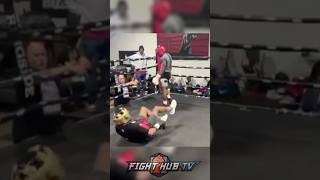 LEAKED FOOTAGE Shakur Stevenson BREAKS his hand during training [upl. by Oberstone]