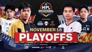 FILIPINO ONE Esports MPL Invitational 2023  Day 4  Playoffs [upl. by Rehpotsirk]