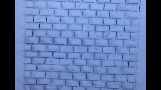 How to Draw a Brick Wall Step by Step [upl. by Sibeal]