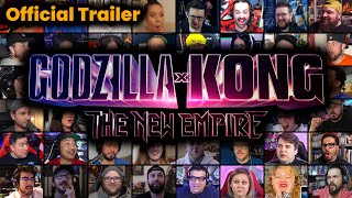 Godzilla x Kong The New Empire  Official Trailer  REACTION MASHUP  Monsterverse [upl. by Alyakem]