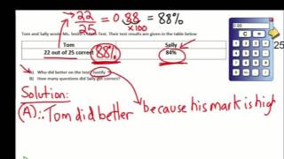 Relating Fractions Decimals Percents Word Problem [upl. by Ireg939]