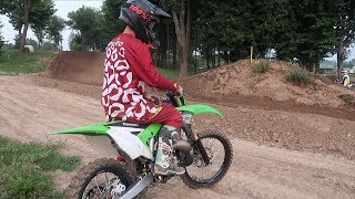 FIRST RIDE BACK ON 2018 KX125 2 STROKE [upl. by Anwahsal503]