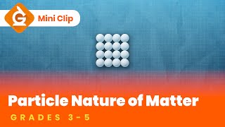 Particle Model of Matter Video for Kids  Science Lesson for Grades 35  MiniClip [upl. by Odirfliw396]