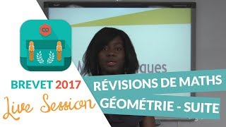 Brevet 2017  Révisions de Maths en Live  Géométrie  digiSchool [upl. by Anibla278]