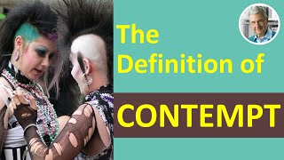 The Definition of CONTEMPT 3 Illustrated Examples [upl. by Hieronymus]