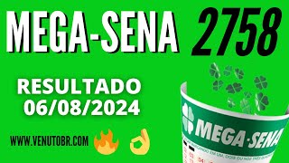 🍀 Resultado MegaSena 2758 [upl. by Jarl632]