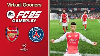 FC 25  Arsenal vs PSG  UEFA Champions League 2425 PS5 Gameplay [upl. by Hesler]