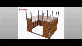 YardMaster Woodgrain Shiplap WGL Metal Shed  How to Assemble [upl. by Kammerer]