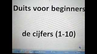 Duits voor beginners  De cijfers 110 [upl. by Nerro]