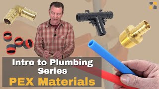 A lesson about basic PEX plumbing materials  Intro to Plumbing Systems [upl. by Gnouh]