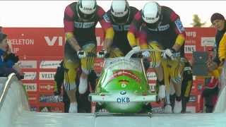 FIBT  4Man Bobsleigh World Cup 20132014  Winterberg Heat 2 Race 2 [upl. by Suhploda]