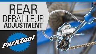 How to Adjust a Rear Derailleur – Limit Screws amp Indexing [upl. by Tteltrab299]