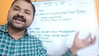 throws keyword in java programming [upl. by Aretak]