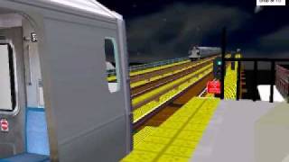 Exclusive R153 Y Train Arriving And Leaving Fordham Rd OpenBve [upl. by Keavy278]