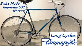 Lang Cycles Reynolds 531 Campagnolo 1960s vintage bike [upl. by Coppins]